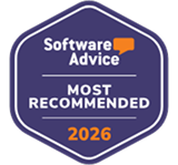 Software Advice Most Recommended 2026 award badge.