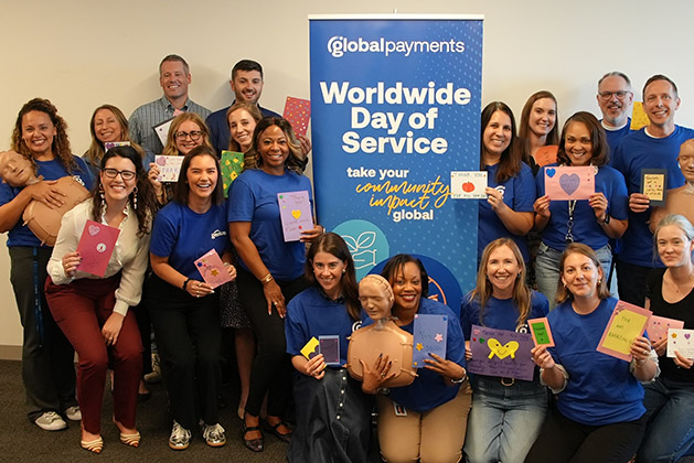 Group photo from Global Payments Worldwide Day of Service