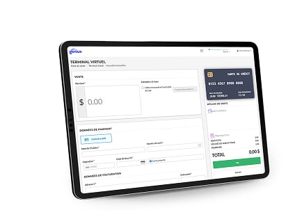 Tableau de bord du logiciel de gestion de point de vente
