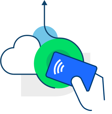 Illustration of contactless payment