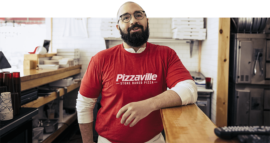 Card image for 'Pizzaville - Innovation in Action' case study