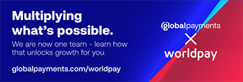 Global Payments + Worldpay logo
