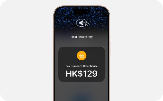 Close up on an iPhone with payment information on the screen