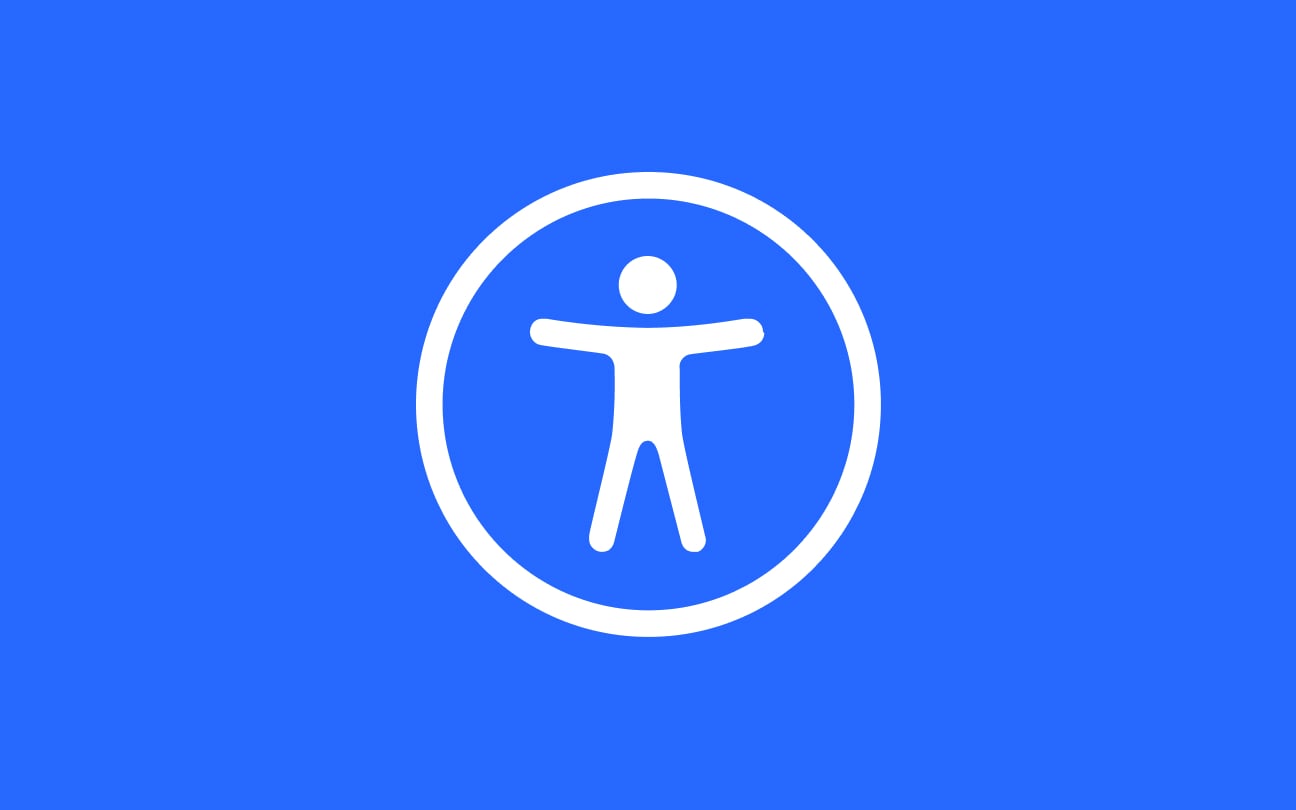 Close up of accessibility icon