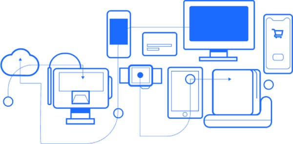Illustration of various electronic devices