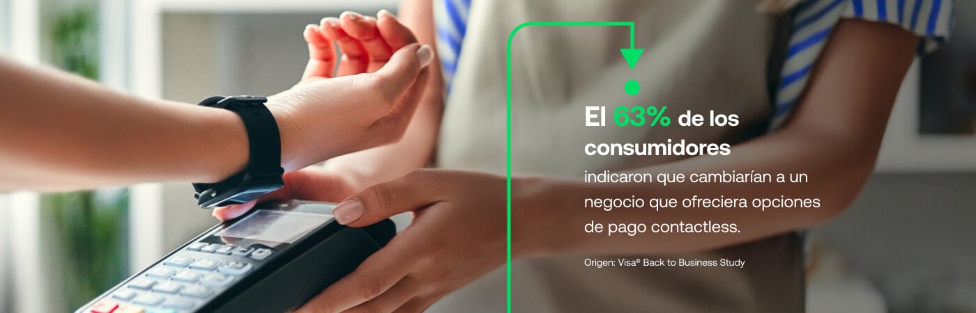 63% of consumers indicate they would switch to a business offering contactless payment options