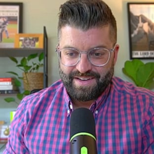 Global Payments restaurant podcast host speaking into microphone