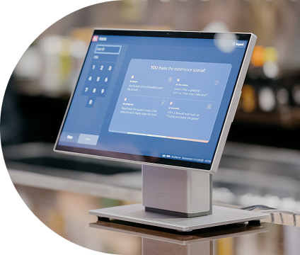 A countertop terminal.
