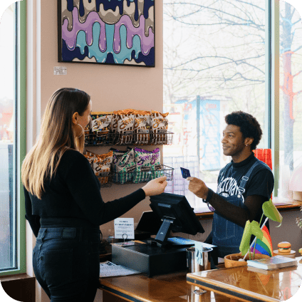 Customer receiving in-store assistance