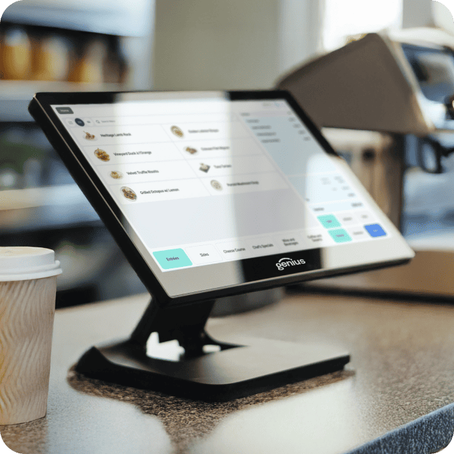 Countertop restaurant POS terminal