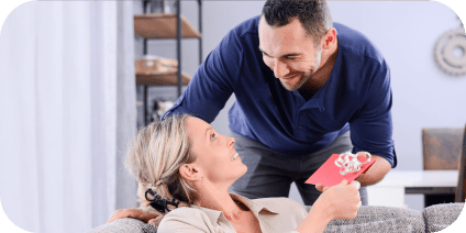 Interaction avec l'achat d'une carte-cadeau